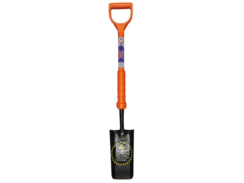 Faithfull Cable Laying Shovel Fibreglass Insulated Shaft YD FAIINSCABLE