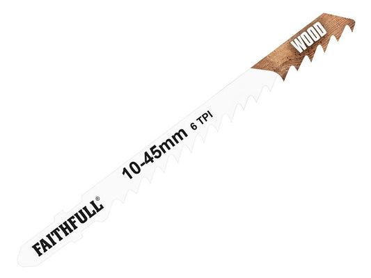 Faithfull Wood Jigsaw Blades Pack of 5 T101D FAIJBT101D