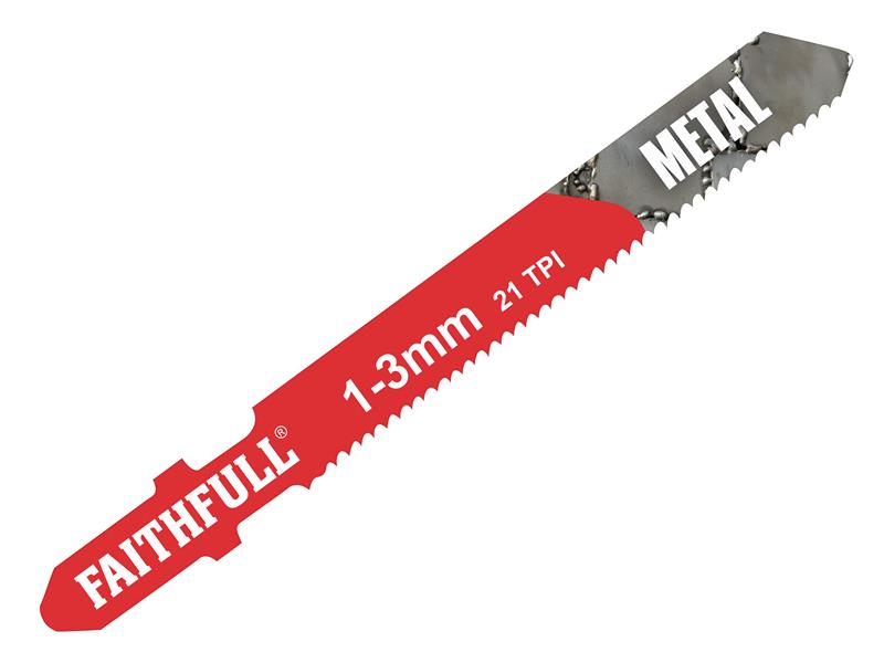 Faithfull 8009-HSS Metal Cutting Jigsaw Blades Pack of 5 T118A FAIJBT118A