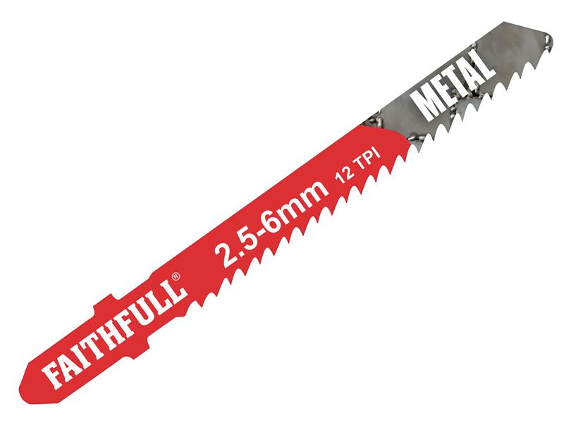 Faithfull Metal Cutting Jigsaw Blades Pack of 5 T118B FAIJBT118B