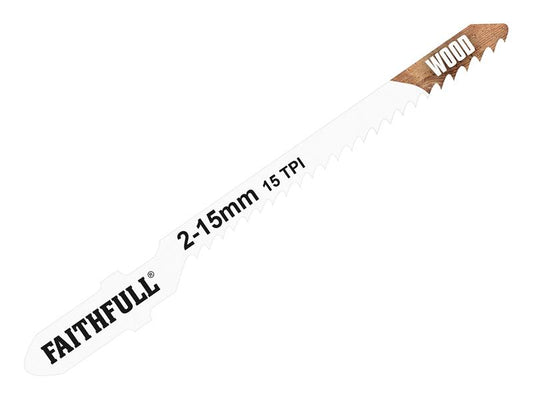 Faithfull Wood Jigsaw Blades Pack of 5 T119BO FAIJBT119BO