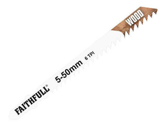 Faithfull Wood Jigsaw Blades Pack of 5 T144D FAIJBT144D