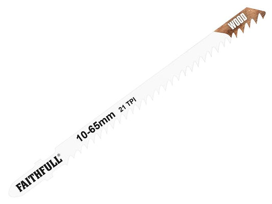 Faithfull Wood Jigsaw Blades Pack of 5 T301CD FAIJBT301CD