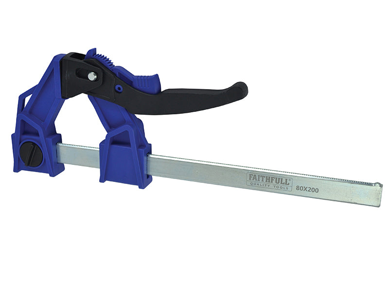 Faithfull Heavy-Duty Lever Clamp Capacity 200mm FAILC200120