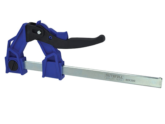 Faithfull Heavy-Duty Lever Clamp Capacity 200mm FAILC200120