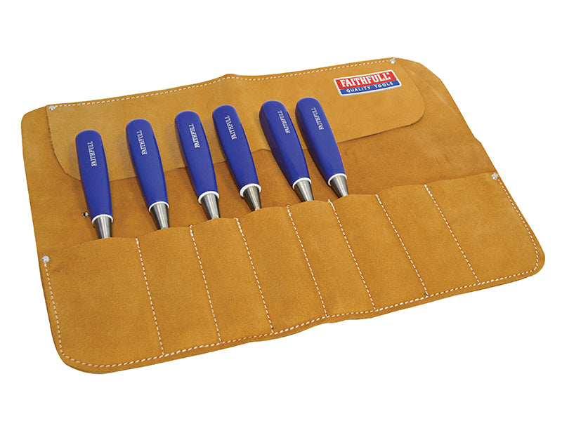 Faithfull Leather Chisel Roll 33 x 47cm FAILCR8