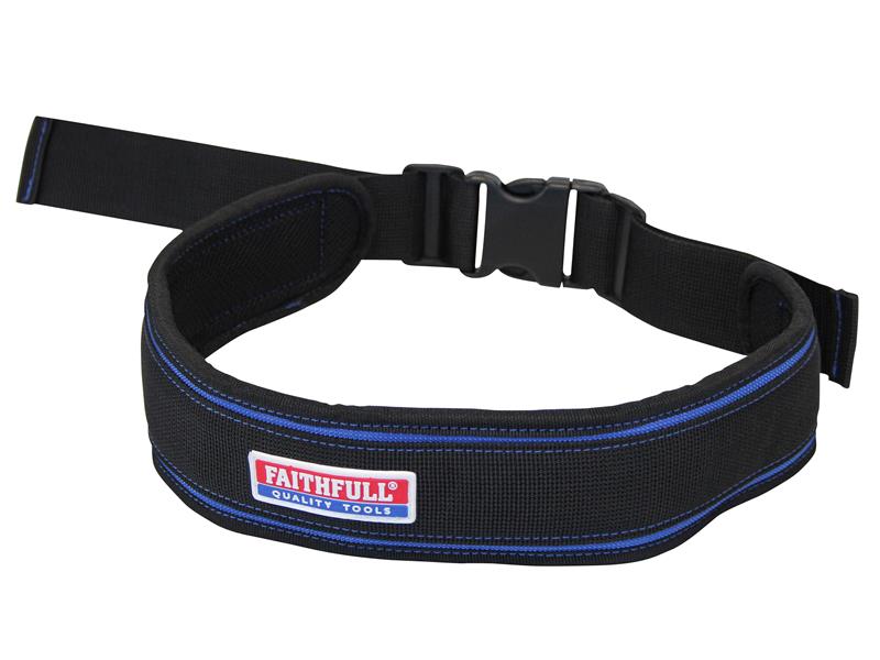 Faithfull Light Padded Waist Belt 2100D Nylon Quick Release Buckle FAILPWBN