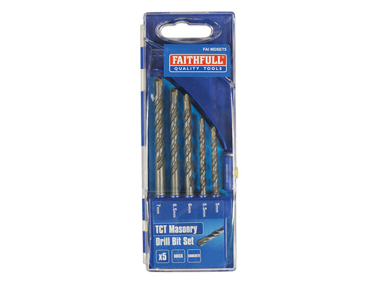 Faithfull Standard Masonry Drill Set, 5 Piece 5-7mm FAIMDSET5