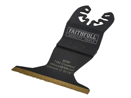 Faithfull Multi-Functional Tool Bi-Metal Flush Cut TiN Coated Blade 65mm FAIMFBM65