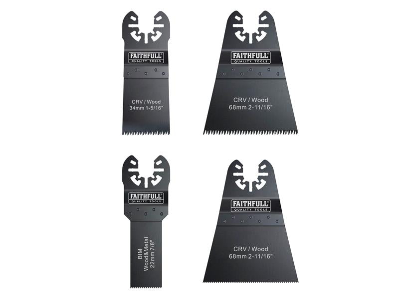 Faithfull Multi Function Saw Tool Blade Set 12 Piece FAIMFKIT12