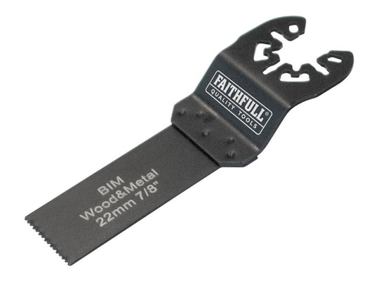 Faithfull Multi-Functional Tool Flush Cut Wood/Bi-Metal Blade 22mm FAIMFWM22