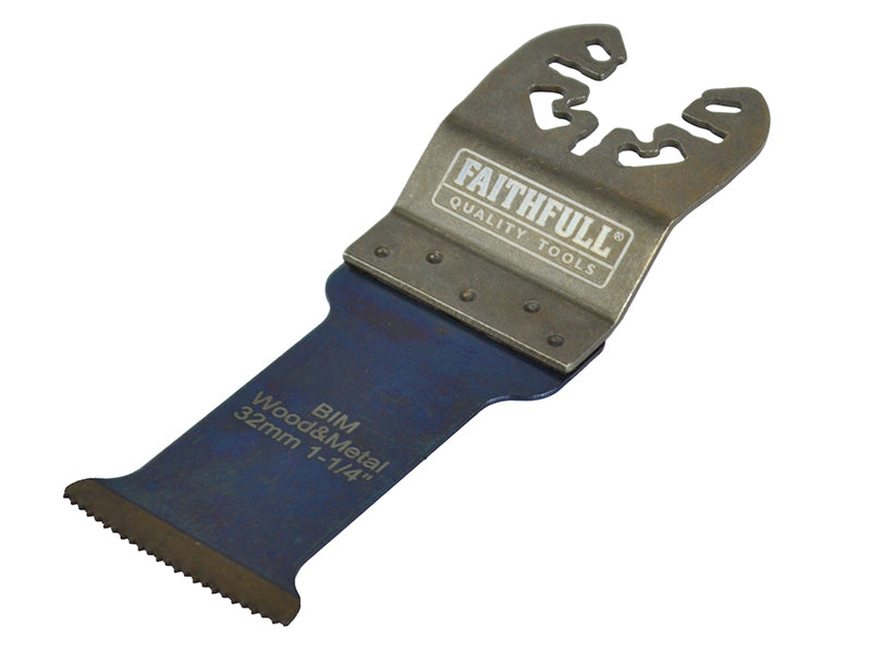 Faithfull Premium Arc Cut Wood & Metal Bi-Metal Blade 32mm FAIMFWM32P