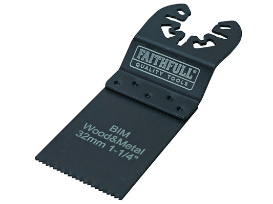 Faithfull Bi-Metal Flush Cut Wood/Metal Blade 32mm FAIMFWM32