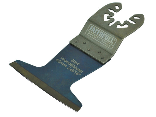 Faithfull Premium Arc Cut Wood & Metal Bi-Metal Blade 65mm FAIMFWM65P