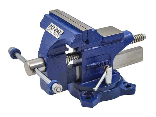 Faithfull Light Duty Mechanics Vice 100mm 4in Cast Iron FAIMV100SGLD