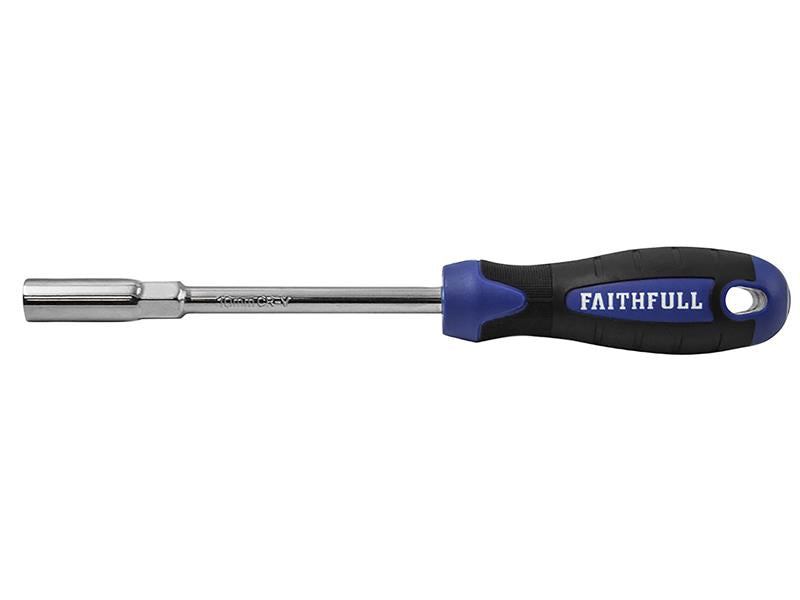 Faithfull 10mm Soft Grip Nut Spinner Soft Grip Shaft Length 125mm FAINS10125