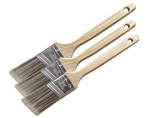 Faithfull Tradesman Synthetic Sash Brush Set, 3 Piece FAIPBTSASH3