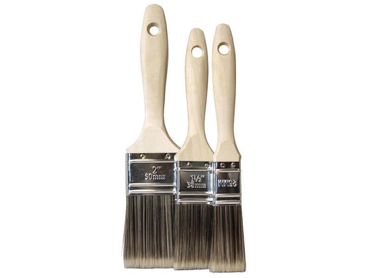 Faithfull Tradesman Synthetic Paint Brush Set, 3 Piece FAIPBTSET3