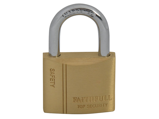 Faithfull Brass Padlock 40mm 3 Keys FAIPLB40