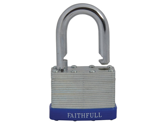Faithfull Laminated Steel Padlock 50mm 3 Keys FAIPLLAM50