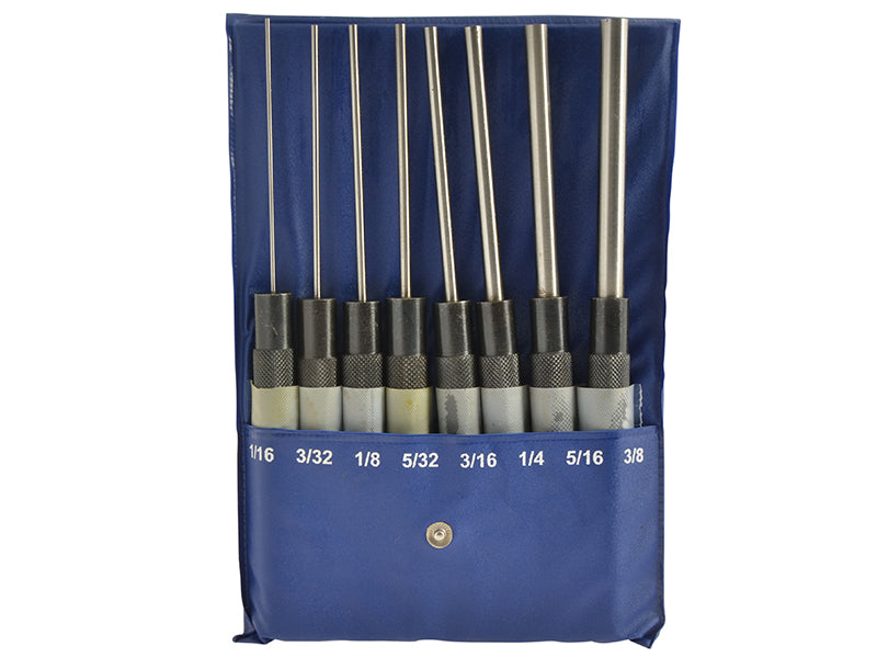 Faithfull Long Series Pin Punch Set, 8 Piece FAIPPSET8RHL