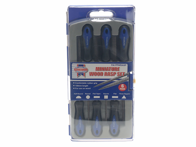 Faithfull Precision Needle Rasp Set 6 Piece FAIPPWRASP