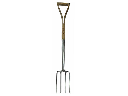 Faithfull Prestige Stainless Steel Border Fork Ash Handle FAIPRESBFSS