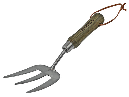Faithfull Prestige Stainless Steel Hand Fork Ash Handle FAIPRESHFSS