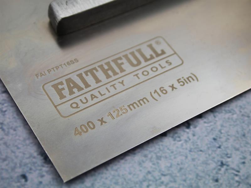 Faithfull Prestige Plastering Trowel 400 x 125mm (16 x 5in) FAIPTPT16SS