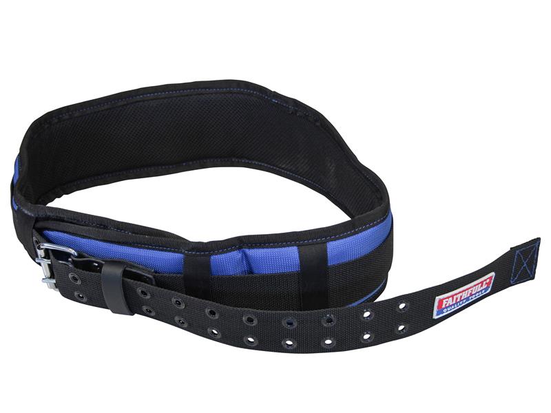 Faithfull Padded Waist Belt 2100D Nylon Heavy Duty Metal Buckle FAIPWBN