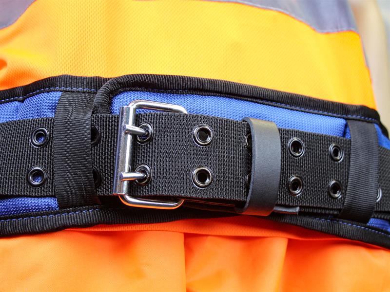 Faithfull Padded Waist Belt 2100D Nylon Heavy Duty Metal Buckle FAIPWBN