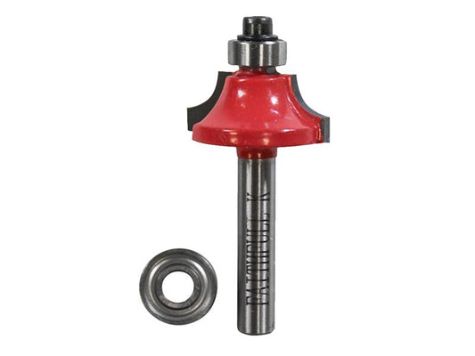 Faithfull Router Bit TCT 6.3mm Rounding Over 1/4in Shank FAIRB112