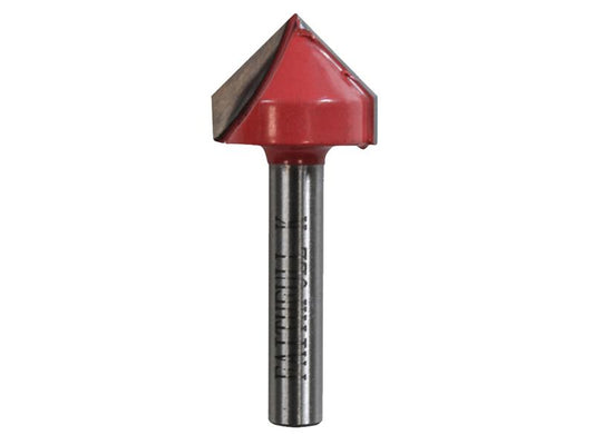 Faithfull Router Bit TCT V-Groove 13.0mm x 19.1mm 1/4in Shank FAIRB51