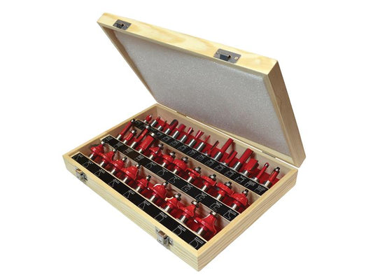 Faithfull 1/2in TCT Router Bit Set, 35 Piece FAIRBS35