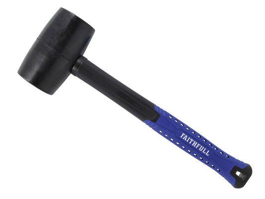 Faithfull Black Fibreglass Mallet 24oz Handle 295mm Face 60 x 115mm FAIRMBF24