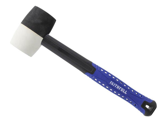 Faithfull Combination Black & White Fibreglass Mallet 16oz FAIRMBWF16