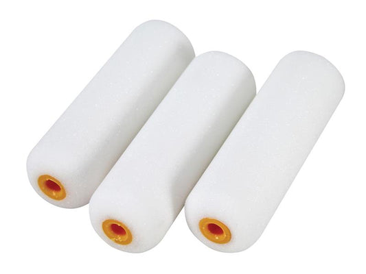 Faithfull Foam Mini Roller Refills 100mm (4in) Pack of 10 FAIRMINI10F