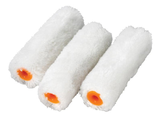 Faithfull Medium Pile Mini Roller Refills 100mm (4in) Pack of 10 FAIRMINI10M