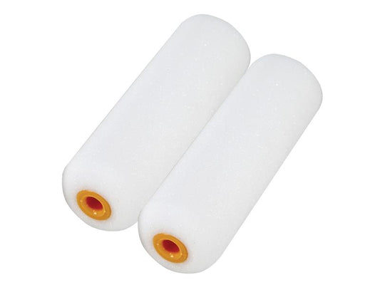 Faithfull Foam Mini Roller Refills 100mm (4in) Pack of 2 FAIRMINI2F