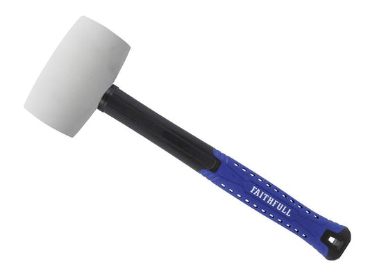 Faithfull White Fibreglass Mallet 24oz Handle 295mm FAIRMWF24