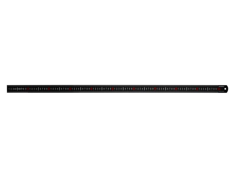 Faithfull Matt Black Stainless Steel Measuring Rule 1000mm FAIRUL1000MB