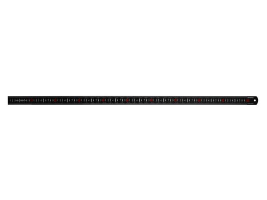 Faithfull Matt Black Stainless Steel Measuring Rule 1000mm FAIRUL1000MB