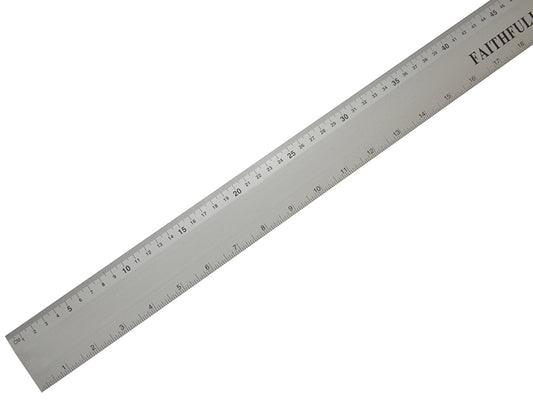 Faithfull Aluminium Flat Rule 1m/39in FAIRULE1000