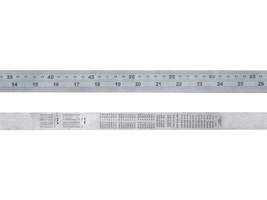 Faithfull Steel Rule 1m / 39in x 30mm FAIRULE1000S