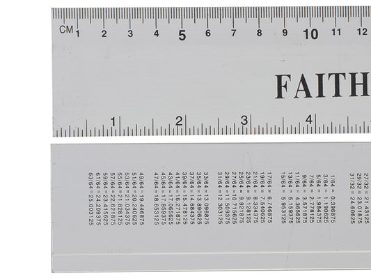 Faithfull Aluminium Rule 300mm / 12in FAIRULE300