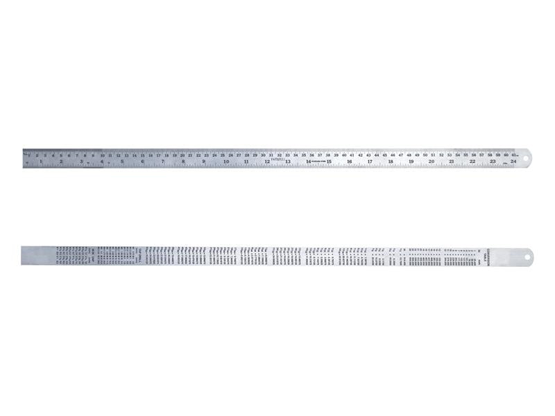 Faithfull Steel Rule 600mm / 24in x 25mm FAIRULE600SS