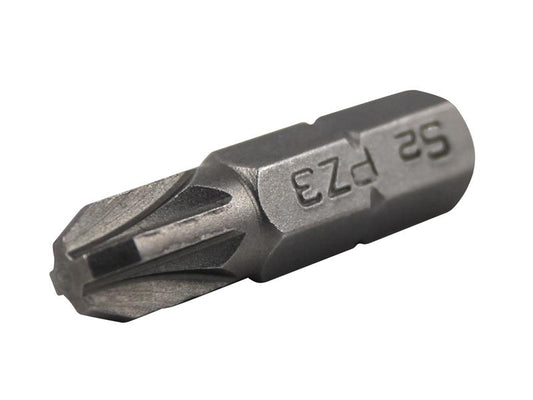 Faithfull Pozi S2 Grade Steel Screwdriver Bits PZ3 x 25mm (Pack 3) FAISBPZ325