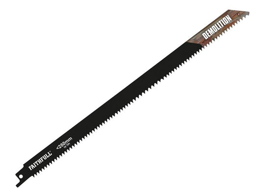 Faithfull S1120HF Bi-Metal Sabre Saw Blade Demolition 300mm 10 TPI (Pack 5) FAISBS1210HF