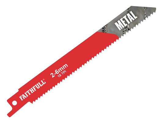 Faithfull S918E Sabre Saw Blade Metal 150mm 18 TPI (Pack of 5) FAISBS918E