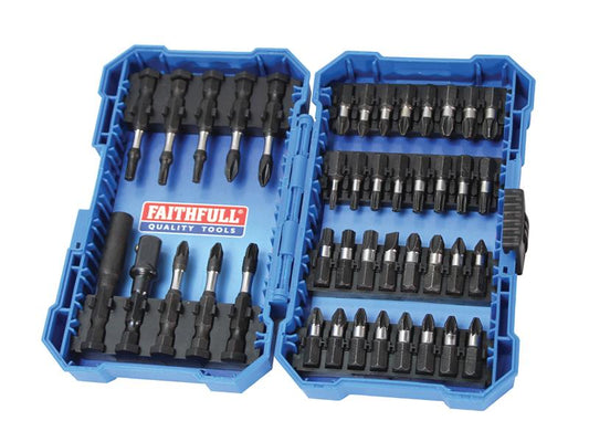 Faithfull Impact Screwdriver Bit Set, 42 Piece FAISBSET42IM